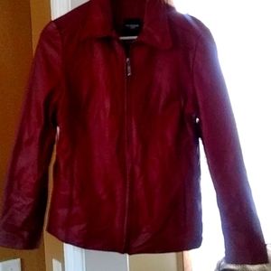 Red leather Jacket